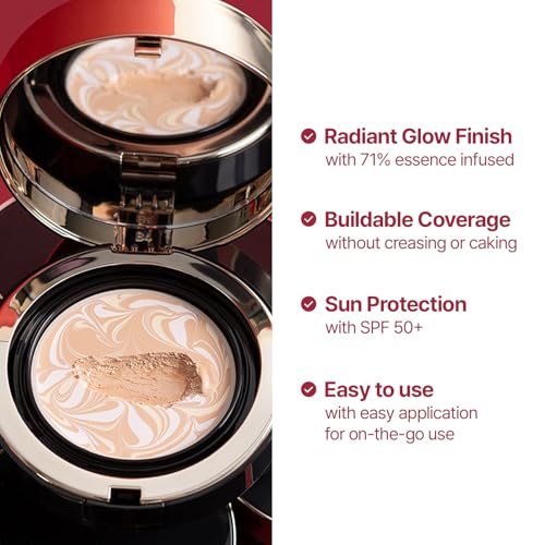 AGE20'S Signature Essence Cushion Foundation 21N - Vegan, SPF 50+