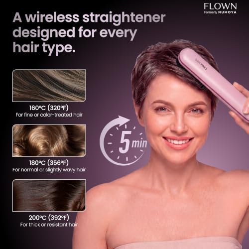 Flown Go Brush PRO - Cordless Heat Brush with USB-C Charger