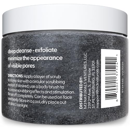 Charcoal Body Scrub with Collagen & Stem Cells