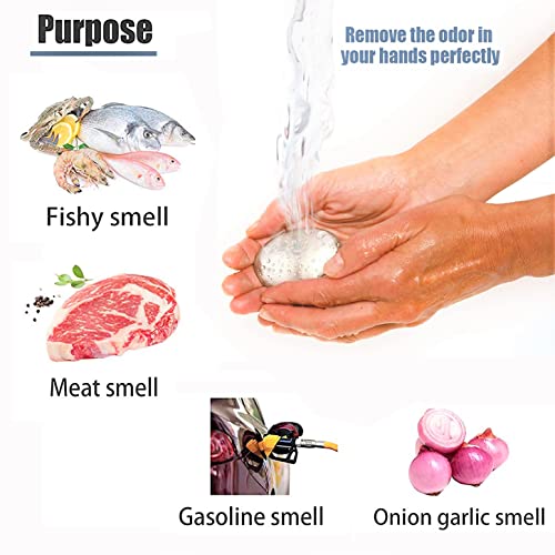 NEWLINE NY Stainless Steel Smell Remover Soap with Stand