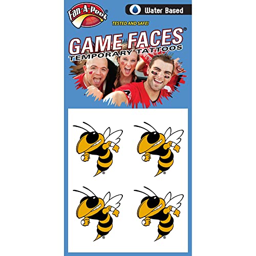 Georgia Tech Yellow Jackets Temporary Tattoos 4-Pack