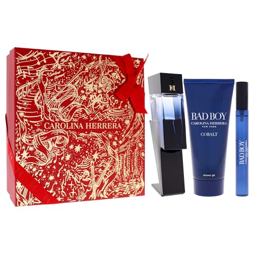 Carolina Herrera Bad Boy Cobalt 3-Piece Gift Set for Men