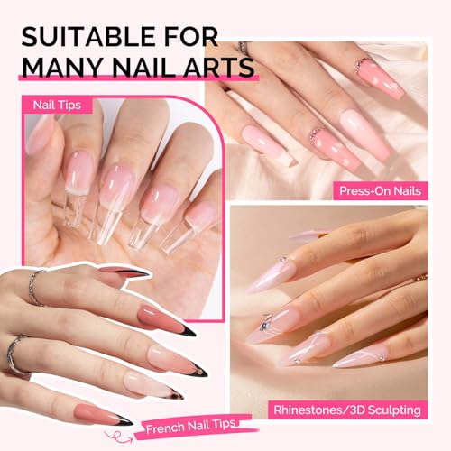 MelodySusie Nail Glue for Press On Nails, 15ml