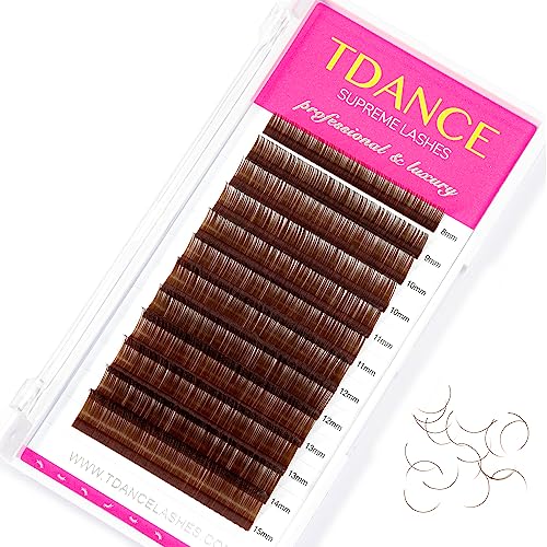 TDANCE Colorful Lash Extensions Mixed 8-15mm D Curl Tray
