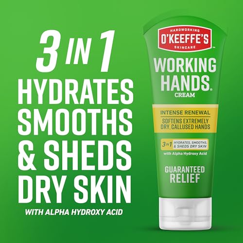 O'Keeffe's Working Hands Intense Renewal Hand Cream with Urea, 3 oz Tube