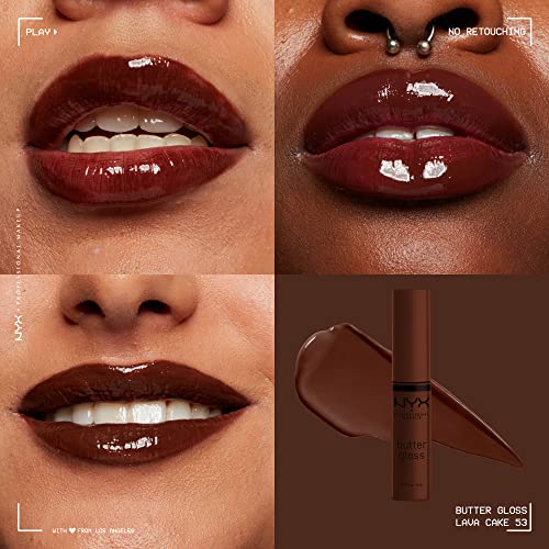 NYX PROFESSIONAL MAKEUP Butter Gloss Brown Sugar, Non-Sticky Lip -
