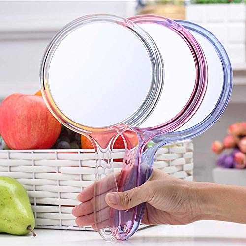 Makeup Hand Mirror 1X 3X Magnifying Travel Size Blue