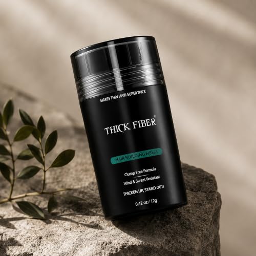 Thick Fiber Hair Building Fibers for Thinning Hair - Dark Brown, 12g
