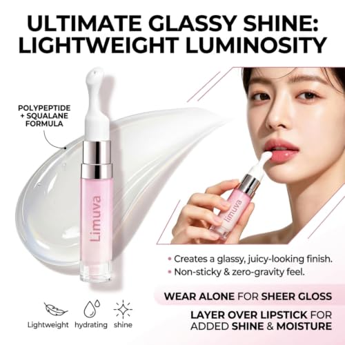 Brightening Lip Serum & Treatment Balm - Hydrating Pink Gloss