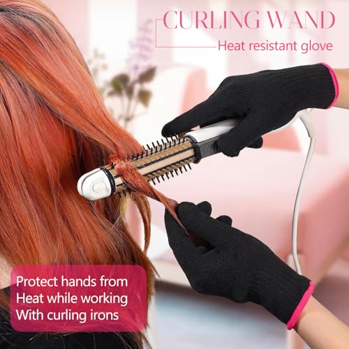 Heat Resistant Gloves for Hair Styling | 3 Pairs