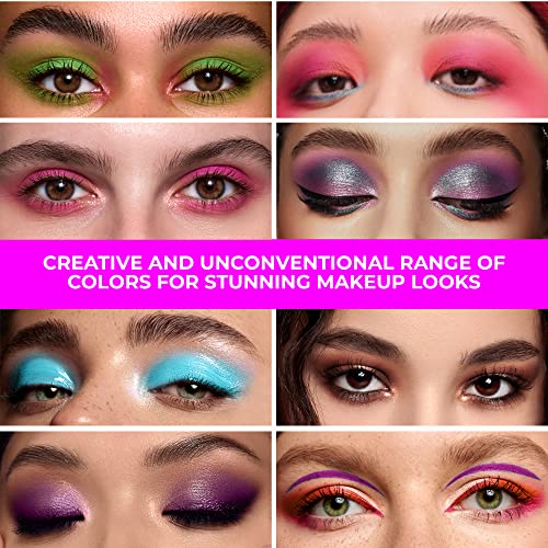 Lamel The Myth of Utopia KIT Lip Gloss - Eye gloss Base for All Shades - Glimmer - For Face & Body - 16 Colors Eyeshadow Palette - Waterproof, Smoodge-proof,Long-Lasting (Eyeshadow Palette Utopia)
