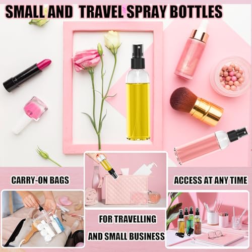100 Pack 2oz Fine Mist Spray Bottles - Refillable Travel Containers