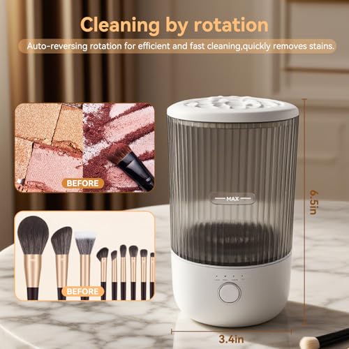 Electric Makeup Brush Cleaner Machine 6500RPM Portable