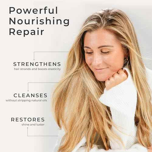 CIBU Repair + Protect Shampoo and Conditioner Set - Safe for Color-Treated Hair, Paraben Free, and Sulfate Free Shampoo and Conditioner for Women - Restores Damaged Hair and Protects From Breakage