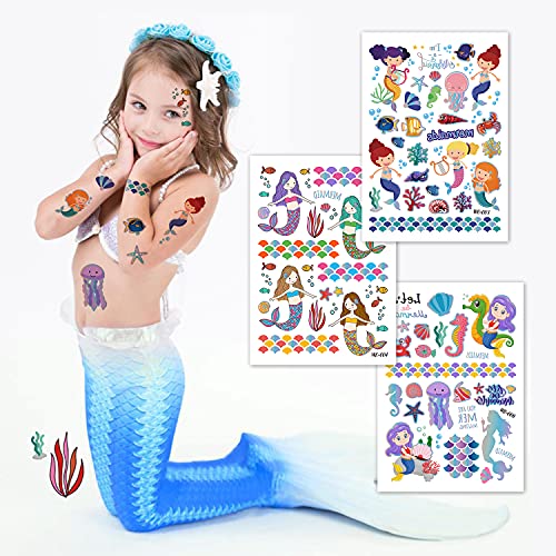 250+ Temporary Tattoos for Kids - 15 Sheets Waterproof