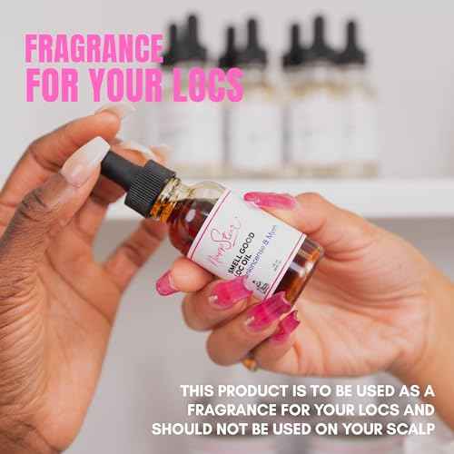 NappStar Frank & Myrrh Scented Smell Good Loc Oil, Aromatic Hair Fragrance for Dreadlocks and Natural Textured Hair, 1 Fl Oz