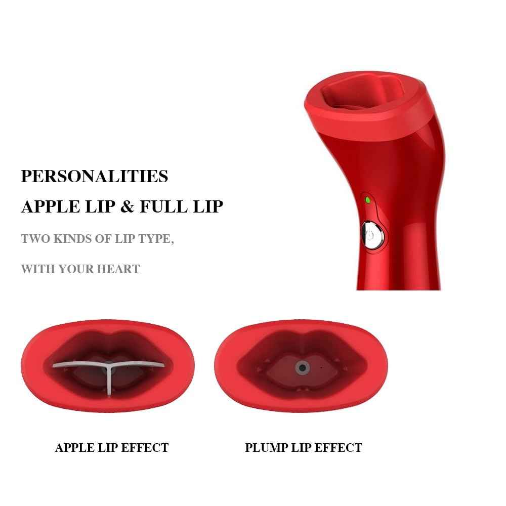 Lip Plumper Tool,CXGTCI Lip Suction Plumper Device Tool,Automatic Lip Plumpers Electric Lip Enhancer Fuller Device 3 Strength USB Charging Lip Thicker Tool