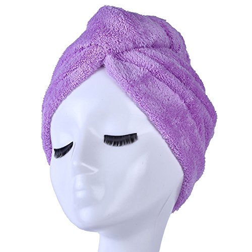 Microfiber Hair Towel Wrap - Ultra Absorbent Turban for Quick Drying