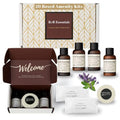 20 Sets Display Ready Hotel Bathroom Amenity Kits with Wipes - Eco-Friendly Bottles