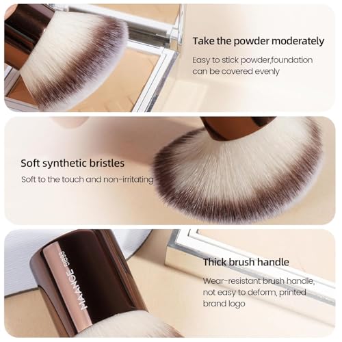 MAANGE 21-Piece Makeup Brush Set with Double-Ended Kabuki Brushes