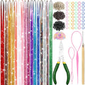 Hair Tinsel Kit 16 Colors 6800 Strands 48 Inch Heat Resistant