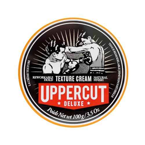 UPPERCUT DELUXE Texture Cream ?Flexible, Reworkable Styling Cream for Men ? Natural Matte Finish, Pliable Hold, Lightweight Hair Product ? 3.5 oz / 100g