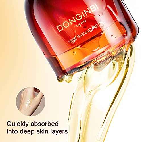 Donginbi 1899 Signature Oil - Skin Barrier Repair & Firming Face Oil for Women, Jojoba Seed Oil & Sweet Almond Oil for Sensitive Skin, Korean Red Ginseng Skin Care, 0.88 floz / 25ml