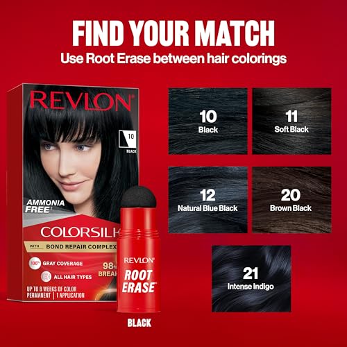 Revlon Root Erase Hair Concealer Black 0.10 oz