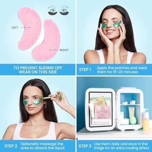 PLANTIFIQUE Superfood Under Eye Patches ? 12 Pairs with Hyaluronic Acid for Dark Circles & Puffy Eyes ? Anti-Aging Skincare Gel Mask, Gift for Women & Men