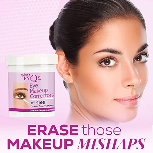 Andrea Eye Q Oil-Free Makeup Corrector Swabs, 50 Count