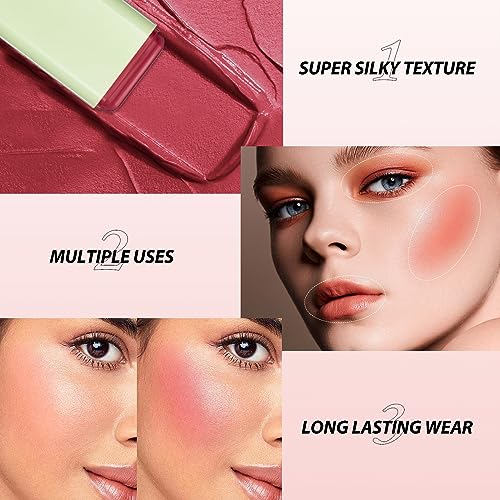 Cream Blush Stick for Cheeks - Waterproof & Long-Lasting