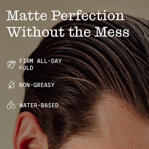 Firsthand Hair Clay Pomade – Matte Finish, Strong Hold, Water-Based