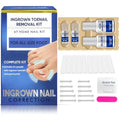 Ingrown Toenail Treatment-Patch(10pcs), Ingrown Toenail Corrector(Titanium Alloy), Ingrown Toenail Removal Kit, Cuttable Applicable for Any Nail Size, Nail Repair for Finger and Foot, Reusable