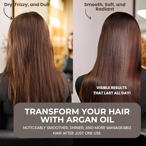 Pure Moroccan Argan Oil for Silky, Frizz-Free Hair - 1.69 Oz