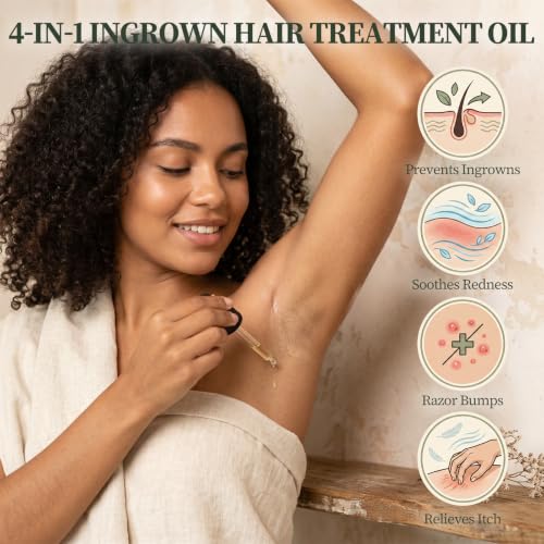 Ingrown Hair Treatment Oil - Tea Tree & Jojoba, 1oz