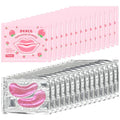 30 Pairs Collagen Lip & Eye Mask Set - Hydrating Skincare Bundle