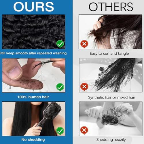 Burmese Curly Human Hair Bundles 20-24 Inch 12A Water Wave