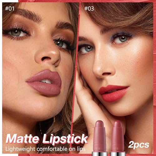 Matte Crayon Lipstick Pen Set - Waterproof Long Lasting