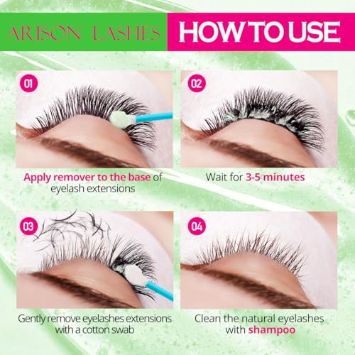 ARISON LASHES Cream Eyelash Extension Remover for Sensitive Skin