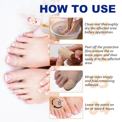 Nail Patches for Dry & Cracked Nails, 32 Pc Moisturizing Care