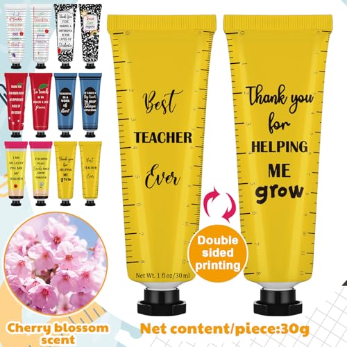 Teacher Appreciation Hand Cream Set, 12 Pack 30ml Bulk Gifts