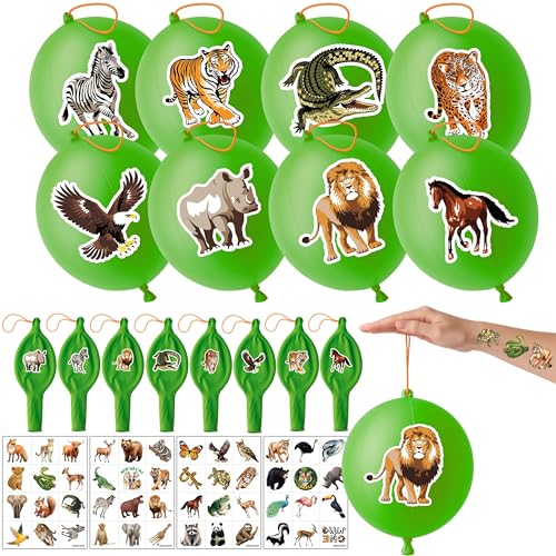 Jungle Animal Party Favors Set - 72 Piece Bundle