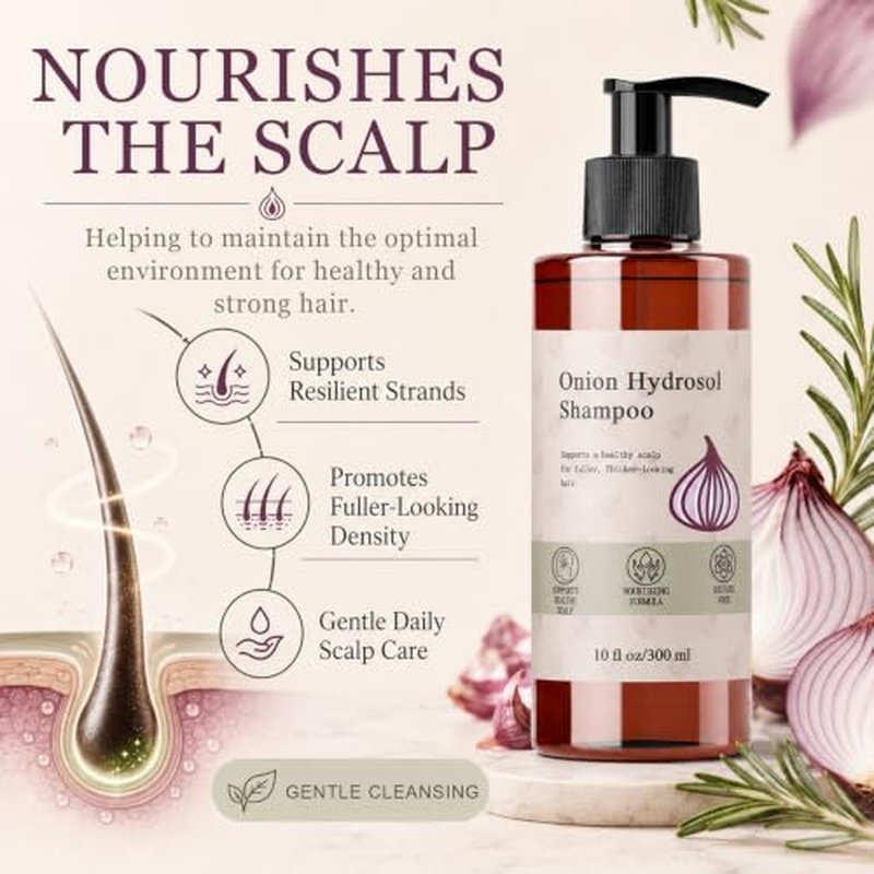Onion Hydrosol Shampoo for Hair Growth with Rosemary & Biotin