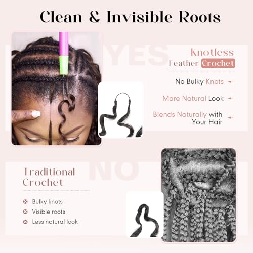 Miracle Knots Gogo Curl Crochet Hair 14 Inch 50 Strands 1B