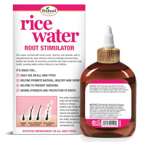 Difeel Rice Water Root Stimulator 7.1 oz. - Strengthens Hair Roots
