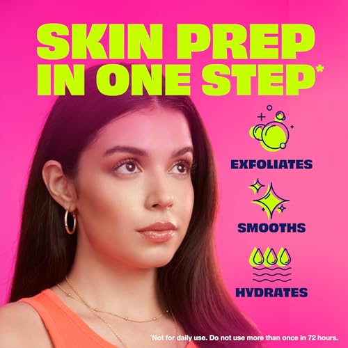 NAIR Prep & Smooth Face Exfoliating Depilatory Cream for Women - Effective Hair Removal for Smooth Skin with Hyaluronic Acid, 1.76 oz
