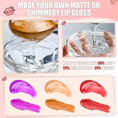 Jcoos Lip Gloss Base 2PCS (200ml) - DIY Lip Gloss Making Kit