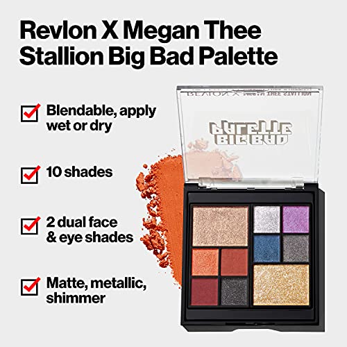Revlon Megan Thee Stallion Eyeshadow Palette 10 Shades