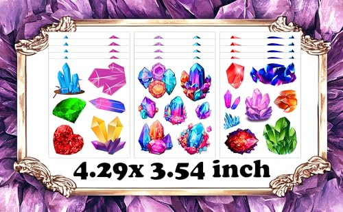 168 Geology Crystal Temporary Tattoos Party Favors