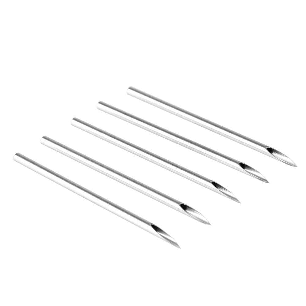 10PCS Body Piercing Needles 20G Gauge Sterilized Surgical Steel